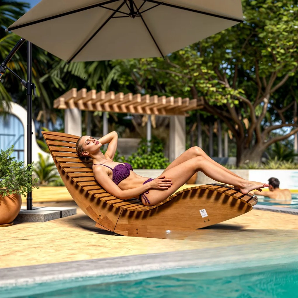 Leagăn BALI,155x60x93cm, maro natural Casaria