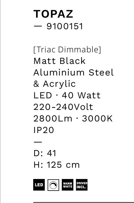 Lustra LED suspendata design decorativ TOPAZ