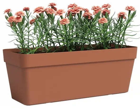 Jardinieră din plastic reciclat cu sistem de auto-irigare 50 cm Capri – Artevasi