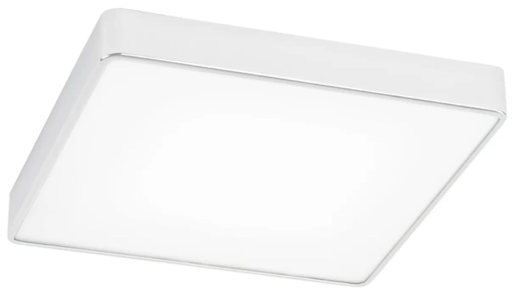 Plafoniera patrata design slim ONTARIO 35cm alba