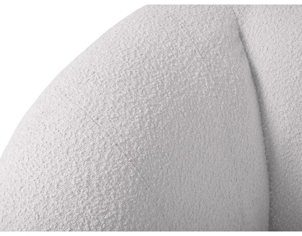 Canapea gri deschis cu tapițerie din stofă bouclé 230 cm Essen – Cosmopolitan Design