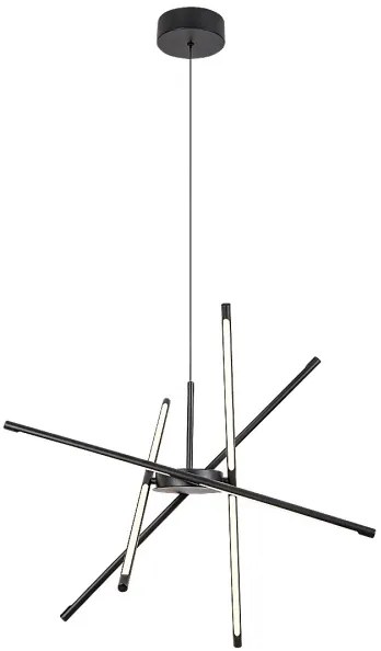 Lustră LED pe cablu Rabalux 72338 HENLI2 LED/40W/230V 3000K negru