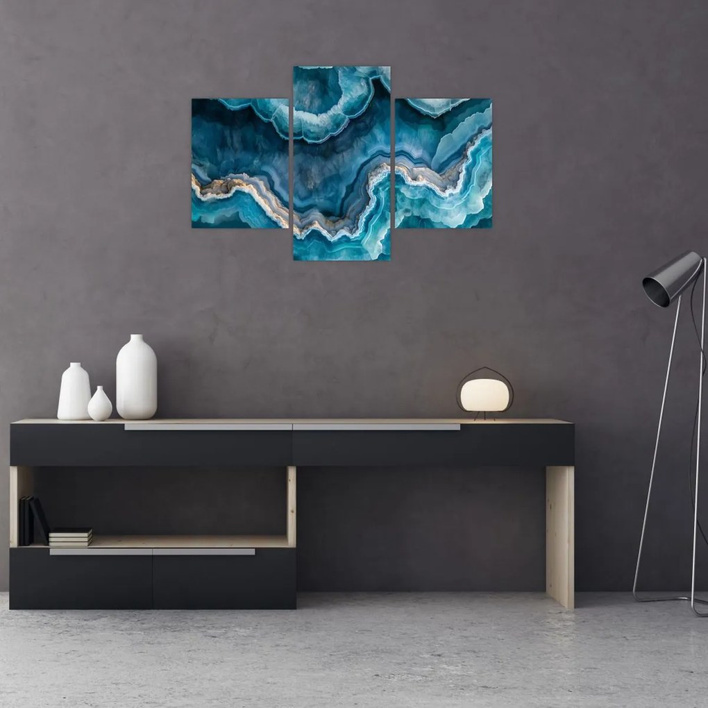 Tablou - Detaliu de acvamarin (90x60 cm)