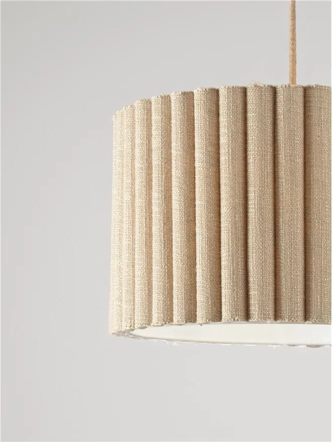 Lustra suspendata cu abajur din in galben Nos