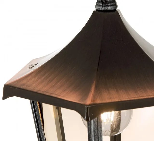 Pendul exterior stil clasic IP43 Hermine AL 11K/82542/A schwarz-silber OR