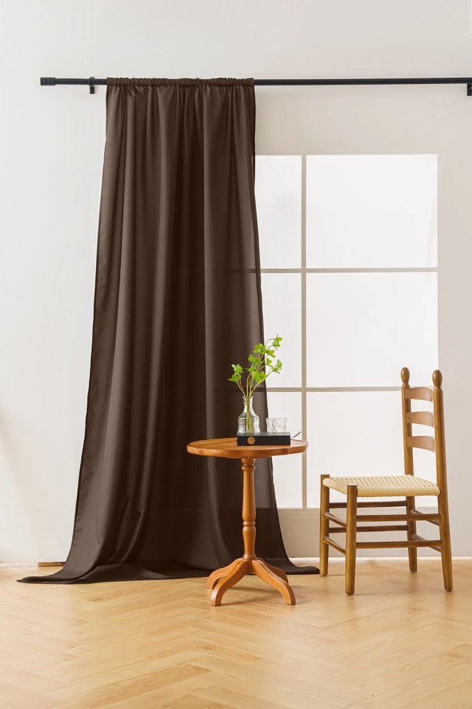 Perdea maro scortisoara  OXFORD 140x270 cm Agatat: Rejansa