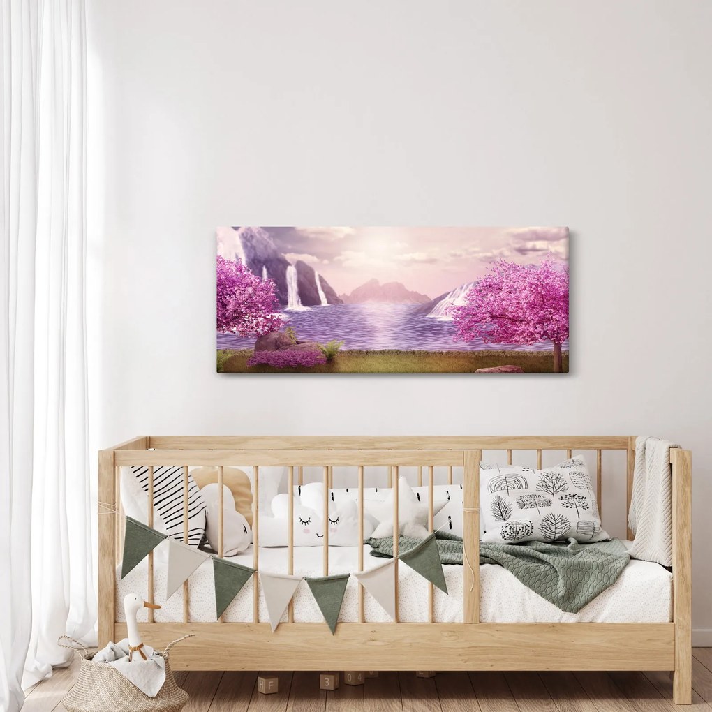 Tablou cu lac (120x50 cm)