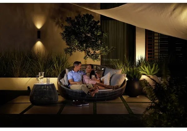 Philips 17463/30/P7 - LED RGB Lampă exterior Hue APPEAR 2xLED/8W/230V IP44