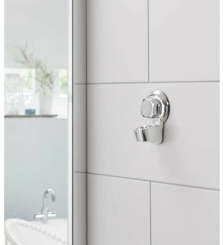Suport de perete duș compactor, argintiu