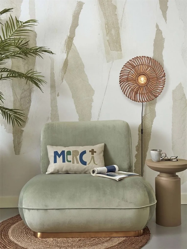 Aplica de perete eco din ratan Zanzibar flat 40cm S, nat