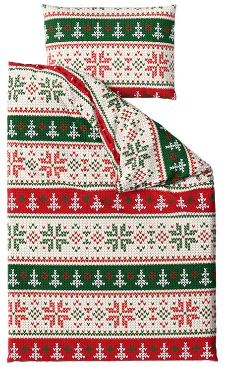 Lenjerie de pat din microfibra FROSTED CHRISTMAS colorata Dimensiune lenjerie de pat: 70 x 90 cm | 140 x 220 cm