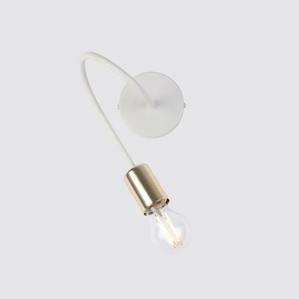 Aplica de perete OXFORD 1xE27/15W/230V alamă/albă