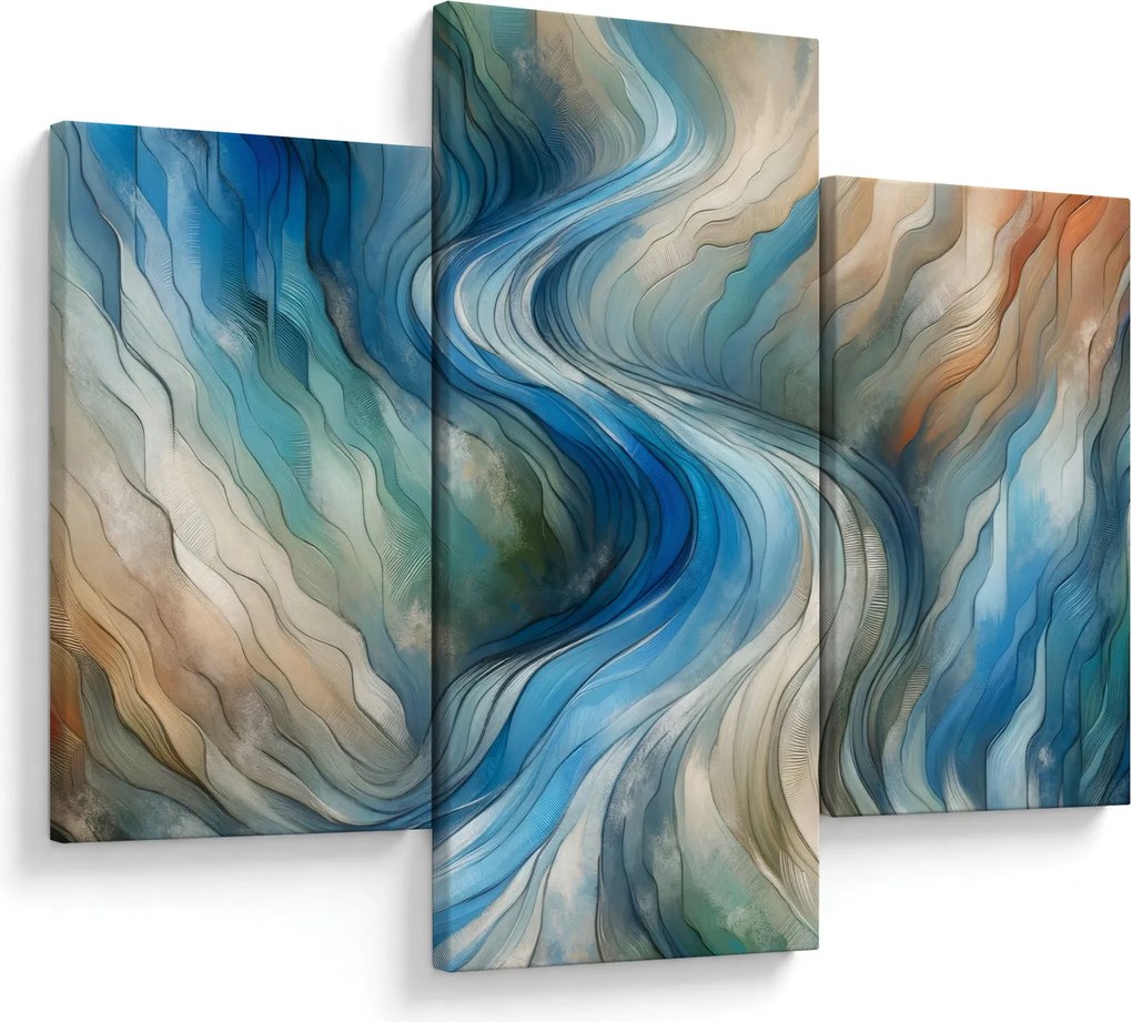Tablou - Curent abstract (90x60 cm)