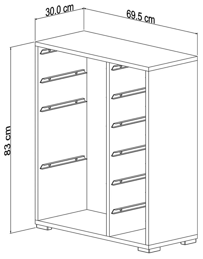 Organizator jucării Dremonka 10 (alb + Gri + roz). 1124246