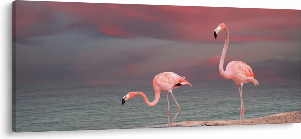 Tablou - Flamingo (120x50 cm)