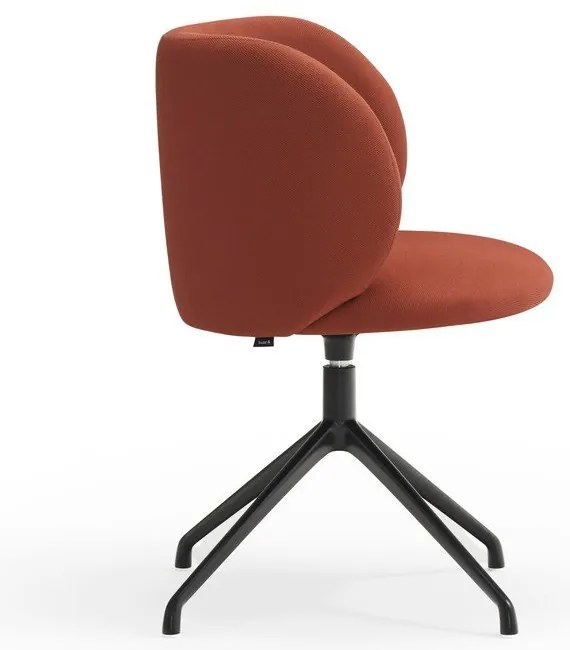 Scaun de sufragerie cărămiziu tapițat Mogi – Teulat