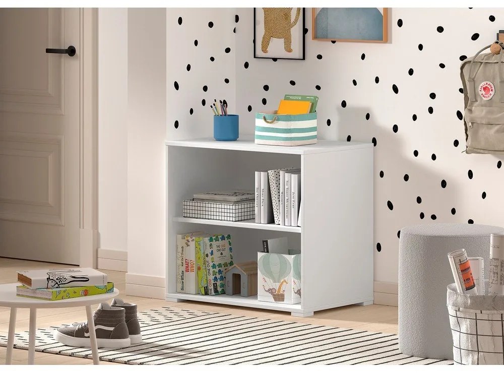 Bibliotecă de copii albă 68x62x43 cm Sam – Vipack