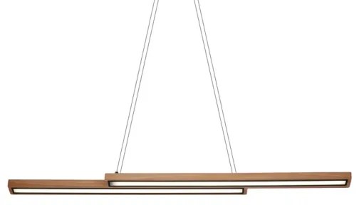 Candelabru LED SENTO suspendat pe cablu, 19W/230V, lemn