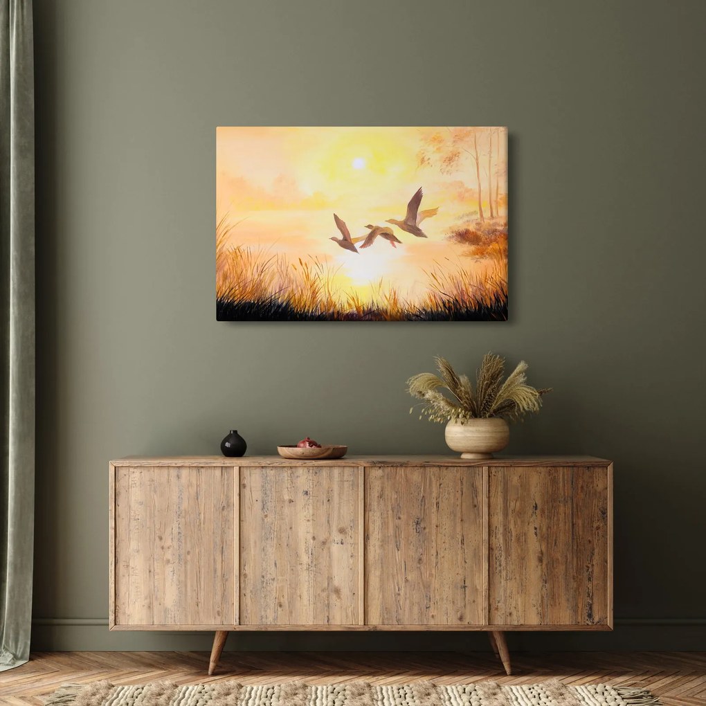 Tablou - Macarale la apus de soare (90x60 cm)