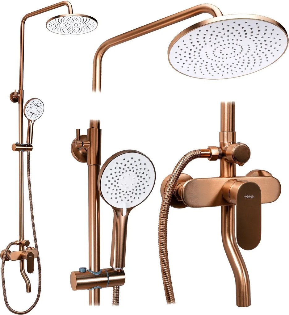 Set dus REA DROP Brush Copper