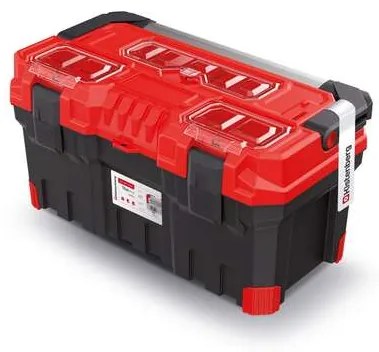 Cutie scule cu organizer, 55x28x27 cm, maner aluminiu, TITAN PLUS, Kistenberg