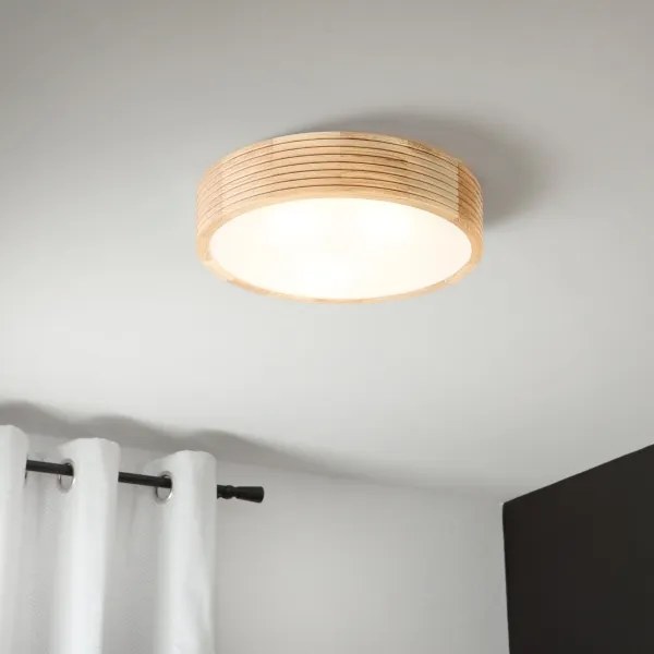 Plafonieră de baie NATURAL MODERN 3xE27/15W/230V Ø 37,5 cm pin