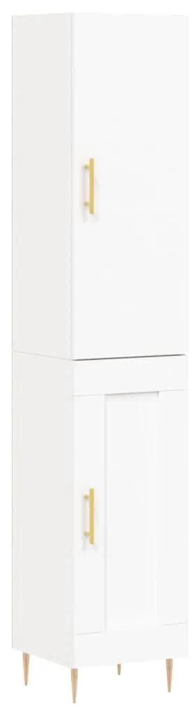 3199097 vidaXL Dulap înalt, alb, 34,5x34x180 cm, lemn prelucrat