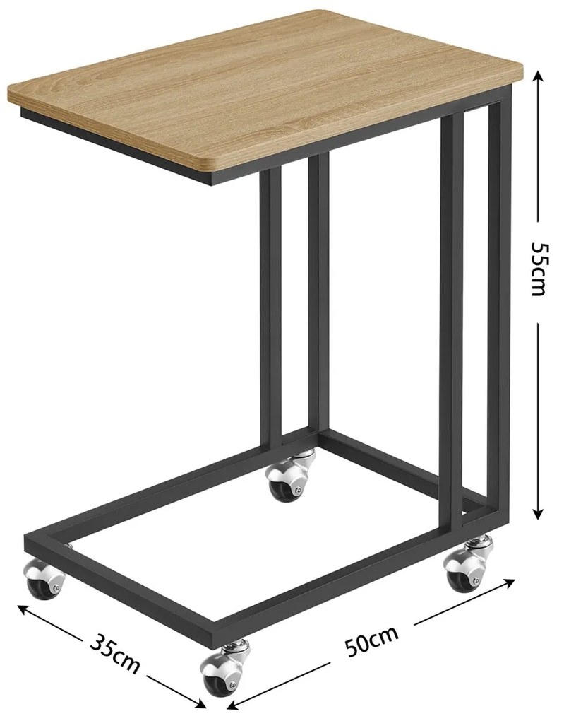 Masuta mobila pe roti TAYLOR SONOMA 50x35cm