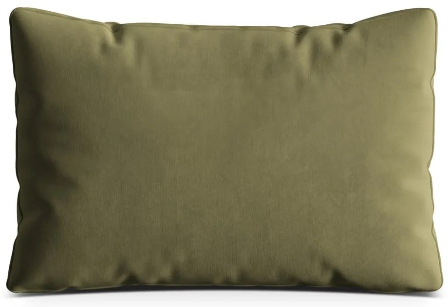 Pernă pentru canapea verde cu tapițerie din catifea Kemi – Cosmopolitan Design