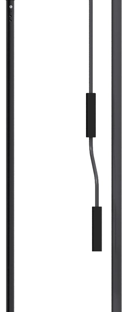 Outsunny Parasolar Manual Retractabil cu Manivela 200x120x210-300 cm cu Inaltime Ajustabila Impermeabil si Anti-UV Gri Inchis | Aosom Romania
