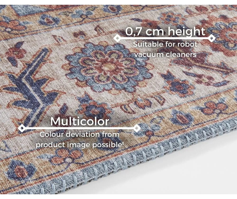 Covor Nouristan Anthea, 160 x 230 cm, roșu - albastru