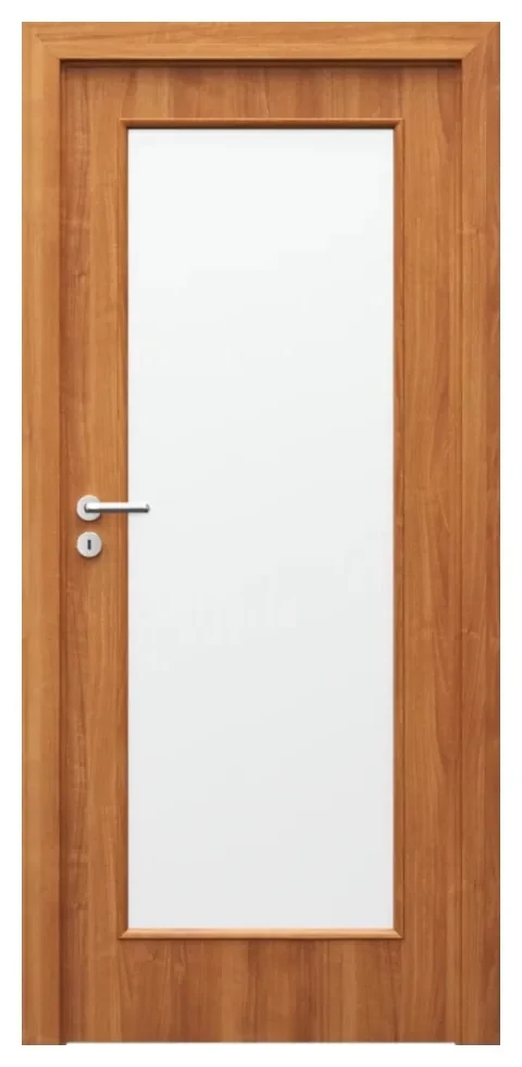 Usa Interior din MDF Porta Nova Model 2.2 (Culoare: Alb, Toc: Reglabil 10 cm, Maner: Patrat negru inchidere magnetica, Dimensiune: 80 cm)