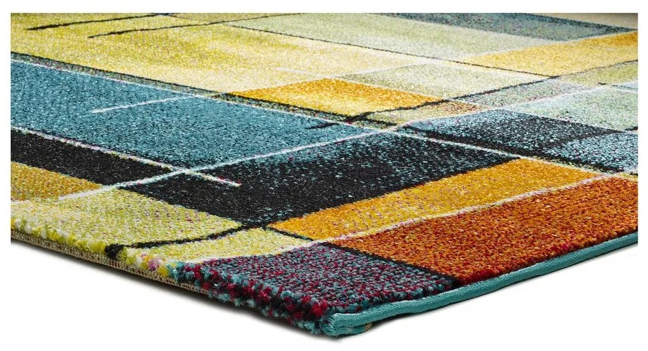 Covor Universal Lenny Multi Verde, 120 x 170 cm, albastru-galben