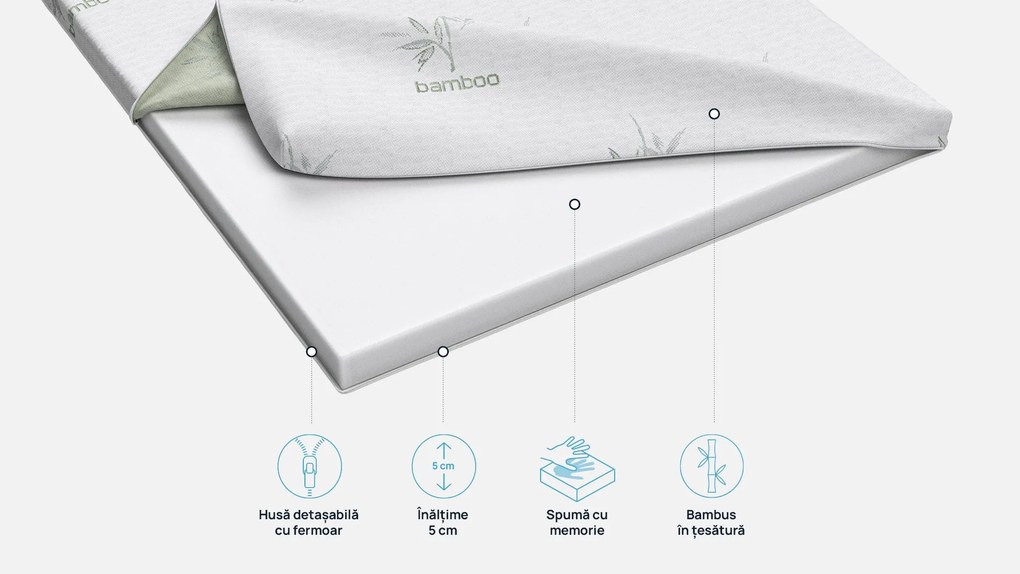 Topper Bamboo Deluxe de la Sleepy