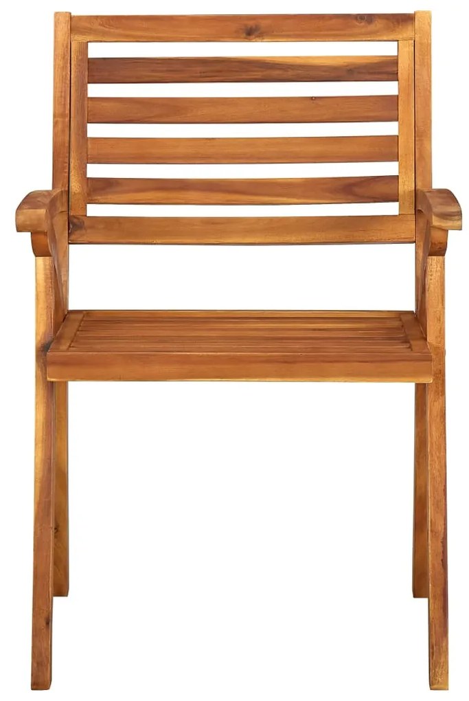 Set mobilier pentru gradina, 3 bucati, lemn masiv de acacia Patrat, 3