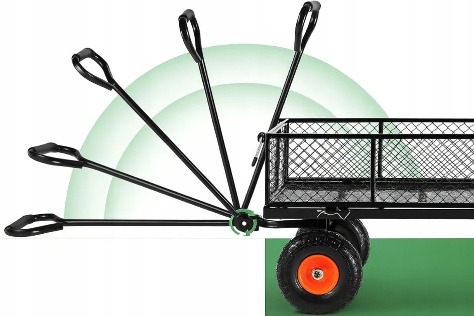 Cărucior de grădină multifuncțional 3in1 cu o capacitate de încărcare de 200 kg