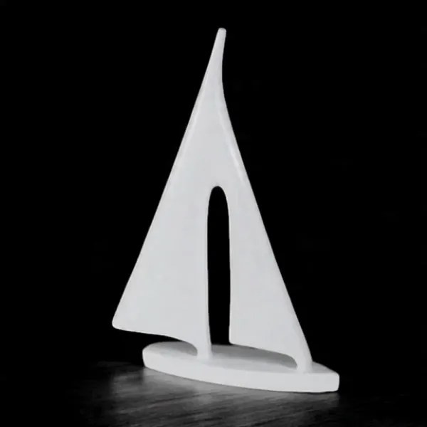 Decorațiune de masă din rășină, 28 cm, alb