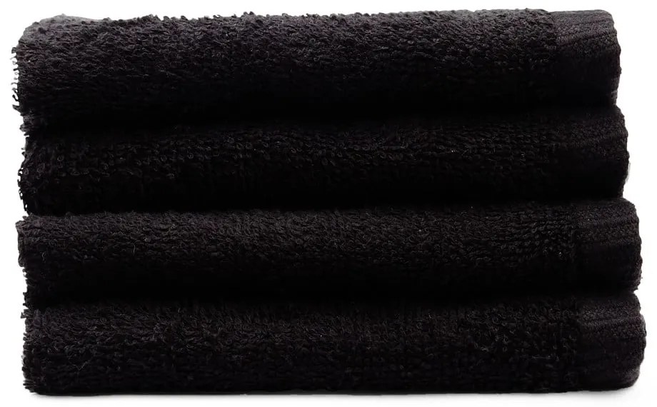 Prosoape negre 4 buc. din bumbac cu uscare rapidă, din frotir 30x30 cm Quick Dry – Catherine Lansfield