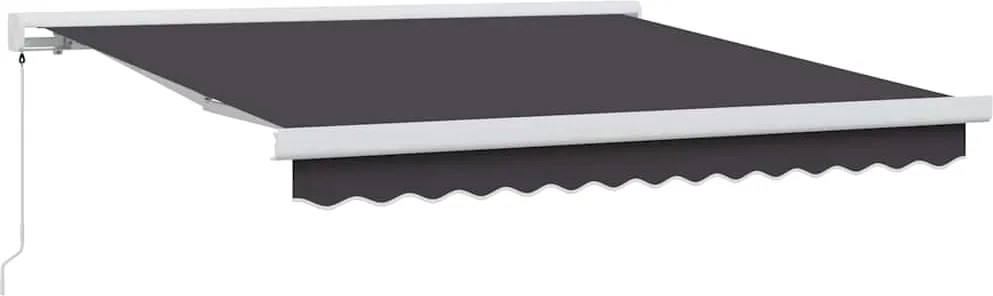 vidaXL Cortina Retractabilă Antracit 300 x 250 cm Stofă și Metal