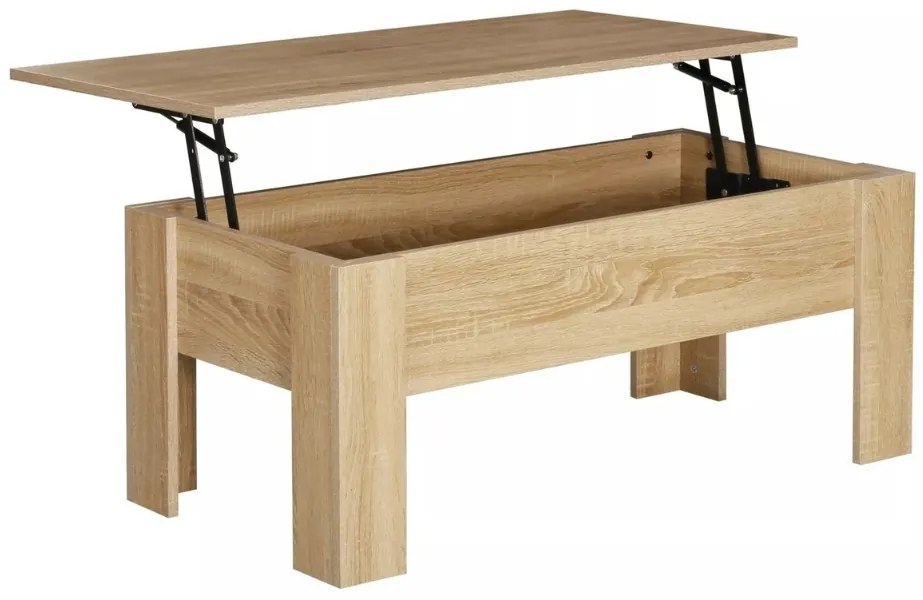 Masuta de cafea RIWA cu blat extensibil 100x50 cm, stejar