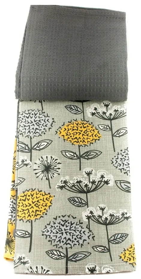 Set cu prosoape și mănușă de bucătărie 4 buc. Retro Meadow – Cooksmart ®