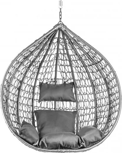 Scaun suspendat KOKON gri fara suport, perna gri