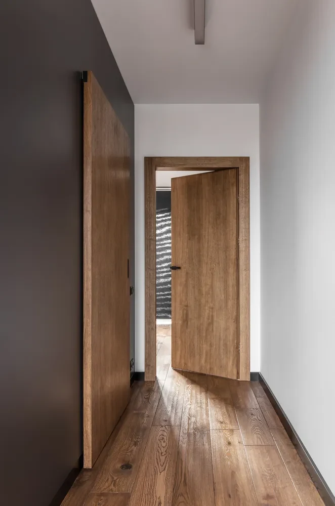 Usa de interior glisanta Porta Efekt cu sistem ascuns de glisare 944x2230, 680 x 2060, ST / DR, Gladstone /  Halifax, Stejar Scandinav