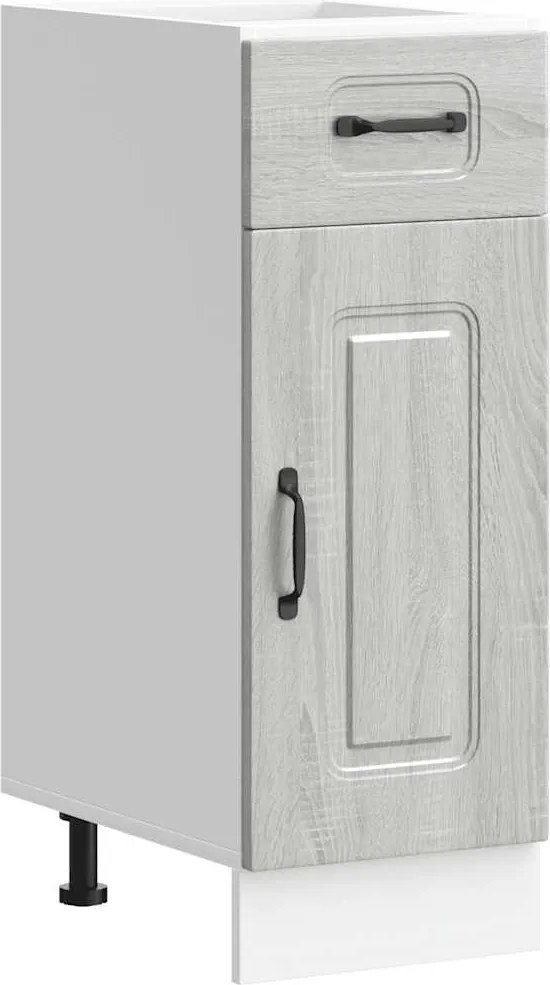 vidaXL Dulap de bază de bucătărie „Kalmar” Lemn prelucrat Sonoma gri