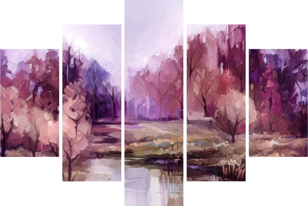 Tablou - Peisaj de toamnă - pictură (150x105 cm)
