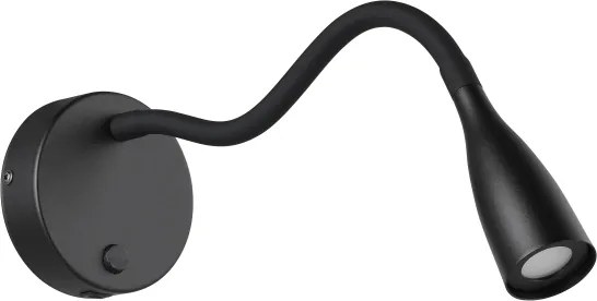 Eglo 901781 - Lampă de perete flexibilă LED cu USB OLIVANDINO, 3,8 W, 230 V, negru