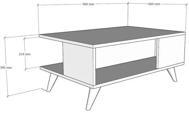 Măsuță de cafea Yuka Travertine