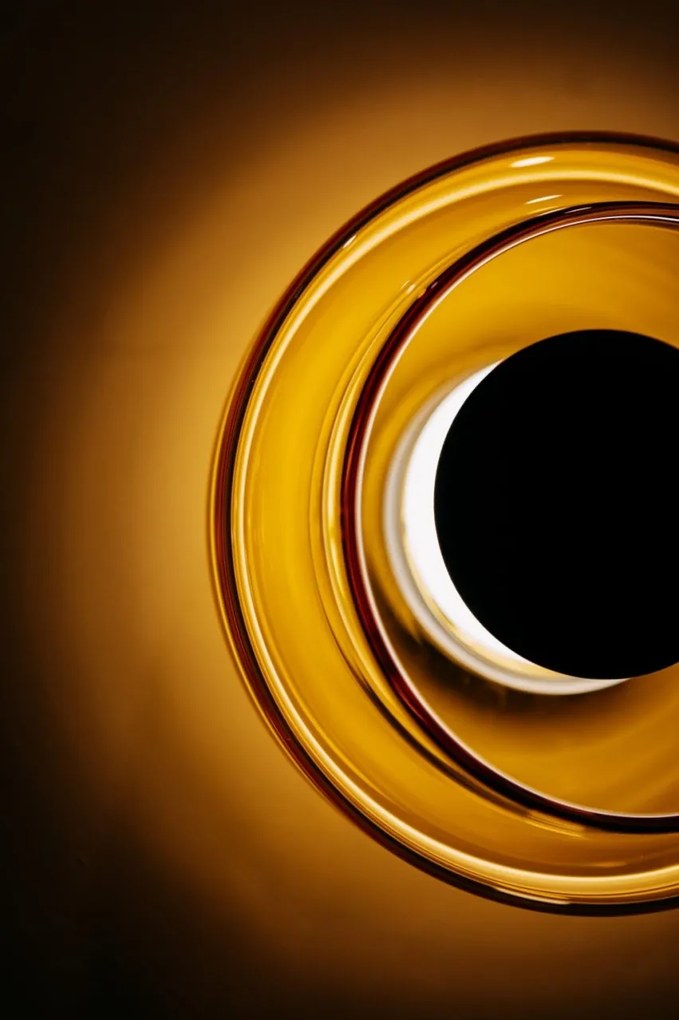 Aplica de perete LED moderna SOFI cognac amber