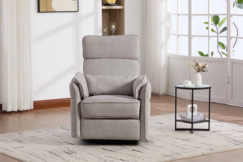 Fotoliu recliner electric dumonde cu funcție de balansare ,rotire și incarcare USB C Tavero