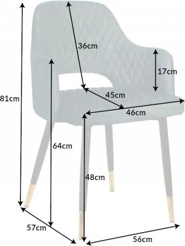 Set de 2 scaune elegante Paris albastru petrol